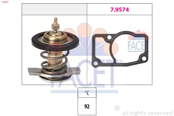 FACET Termostat chladenia 78607 1