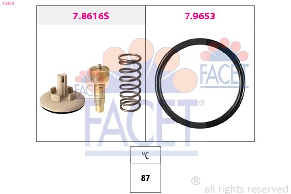 FACET Termostat chladenia 78616 1