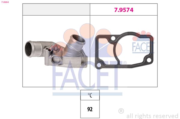 FACET Termostat chladenia 78664 1