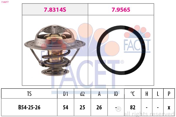 FACET Termostat chladenia 78677 1