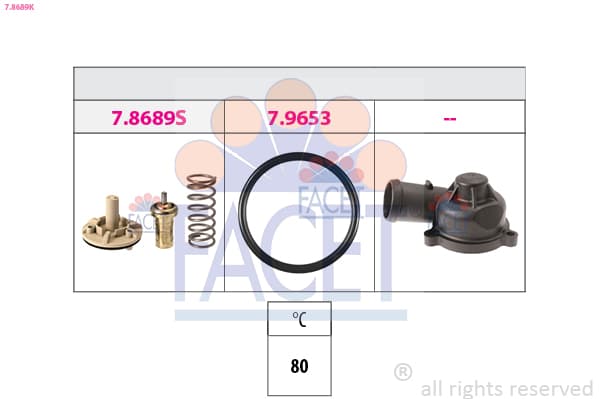 FACET Termostat chladenia 78689K 1