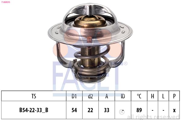 FACET Termostat chladenia 78693S 1