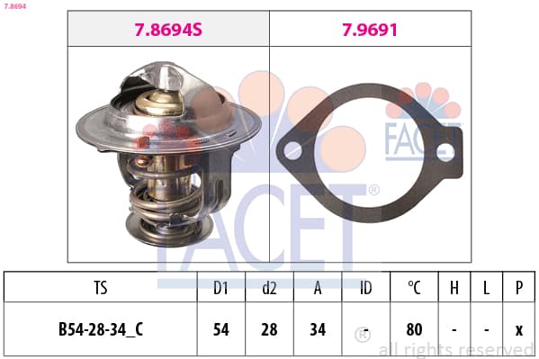FACET Termostat chladenia 78694 1