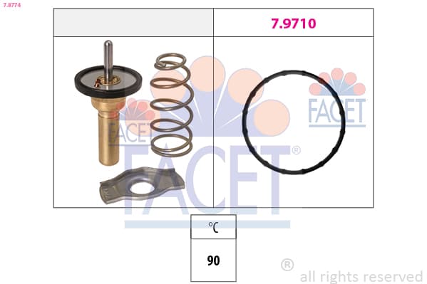 FACET Termostat chladenia 78774 1