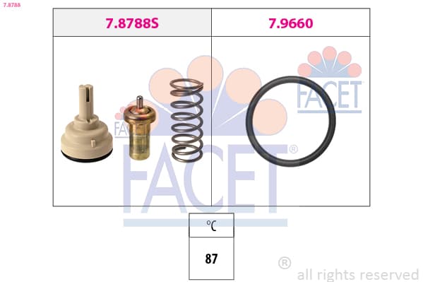 FACET Termostat chladenia 78788 1