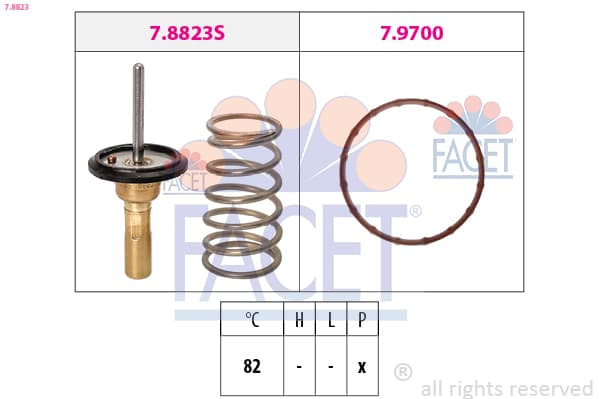 FACET Termostat chladenia 78823 1