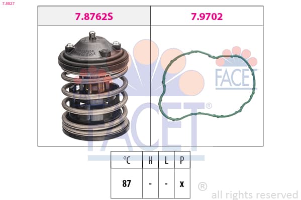 FACET Termostat chladenia 78827 1