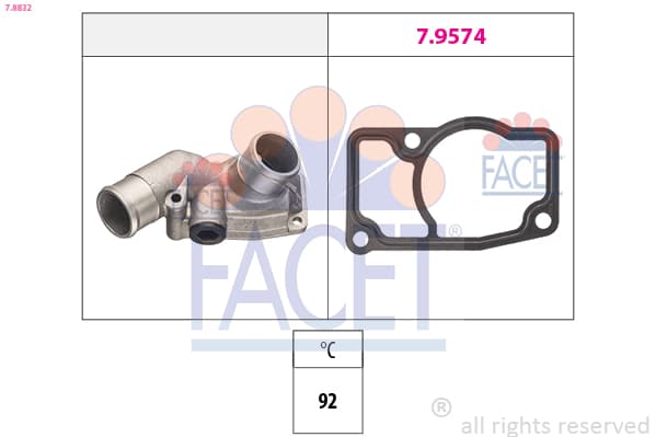 FACET Termostat chladenia 78832 1