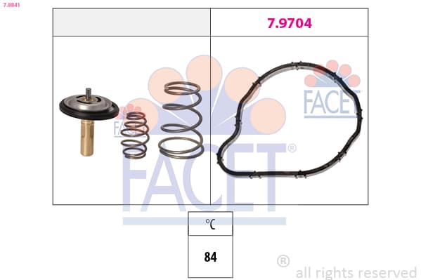 FACET Termostat chladenia 78841 1