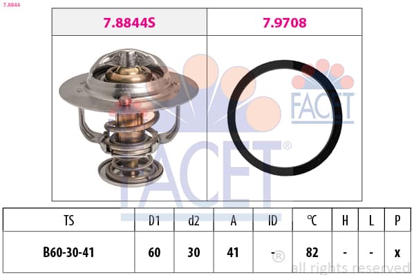 FACET Termostat chladenia 78844 1