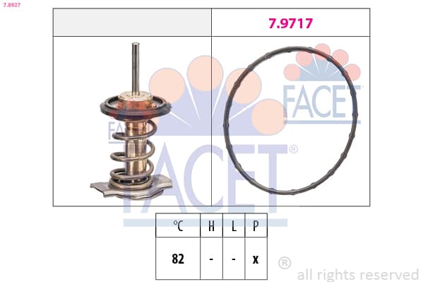 FACET Termostat chladenia 78937 1