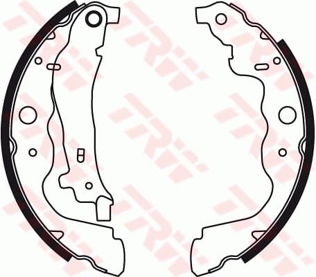 TRW Sada brzdových čeľustí GS8780 1