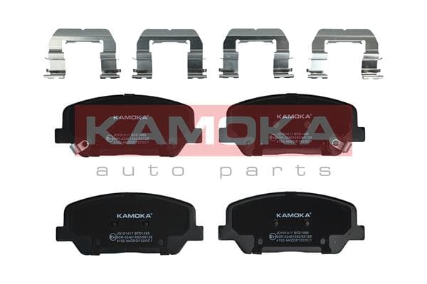 KAMOKA Sada brzdových platničiek kotúčovej brzdy JQ101417 1