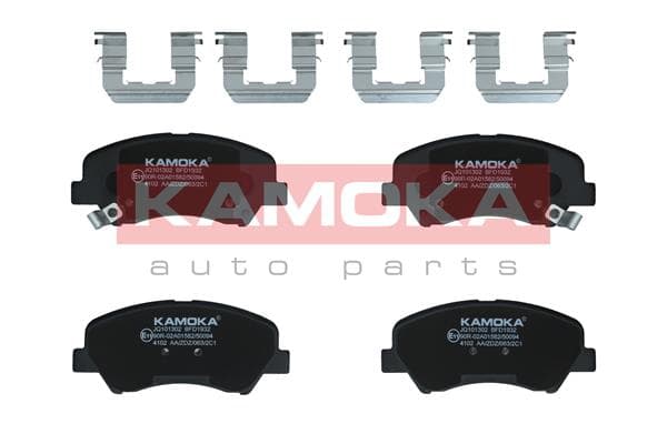 KAMOKA Sada brzdových platničiek kotúčovej brzdy JQ101302 1