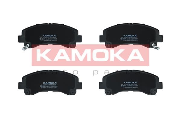 KAMOKA Sada brzdových platničiek kotúčovej brzdy JQ101316 1