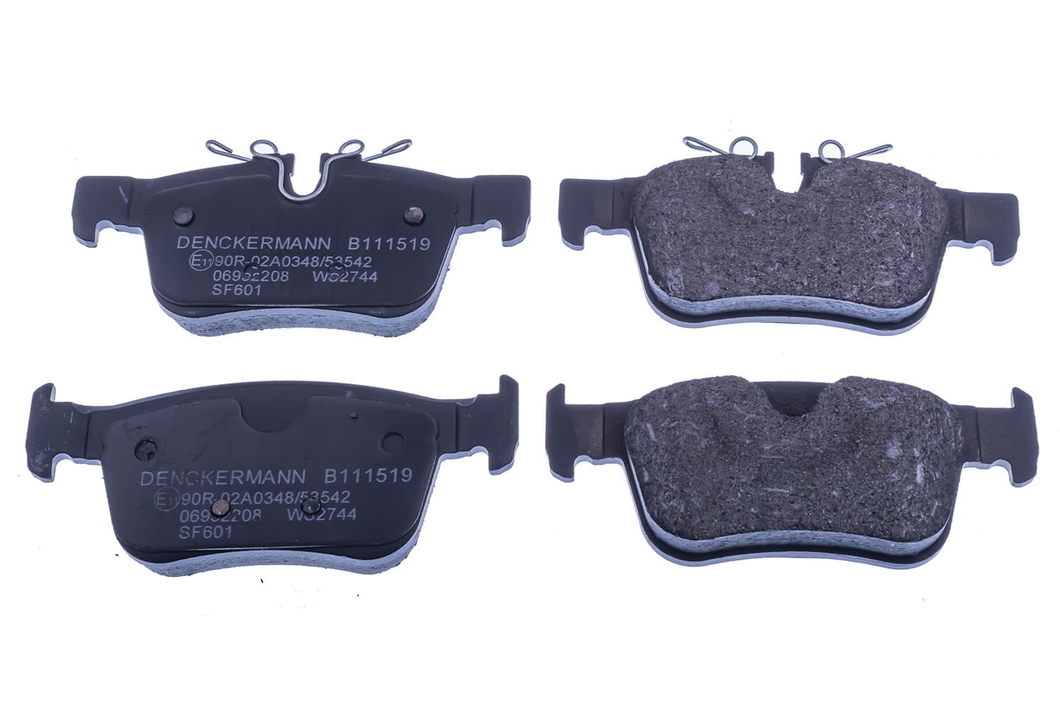 DENCKERMANN Sada brzdových platničiek kotúčovej brzdy B111519 1