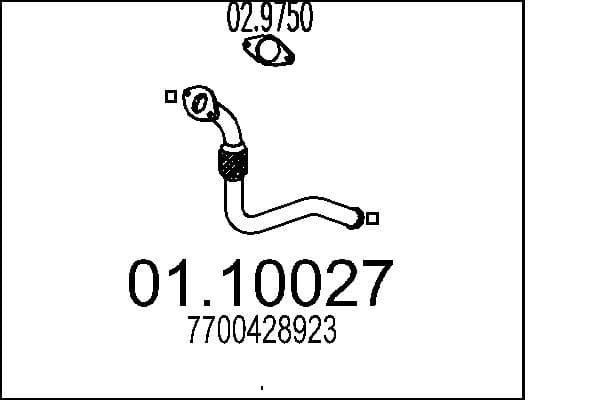 MTS Výfukové potrubie 0110027 1