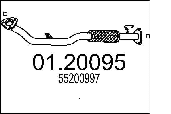MTS Výfukové potrubie 0120095 1