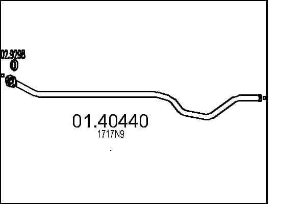 MTS Výfukové potrubie 0140440 1