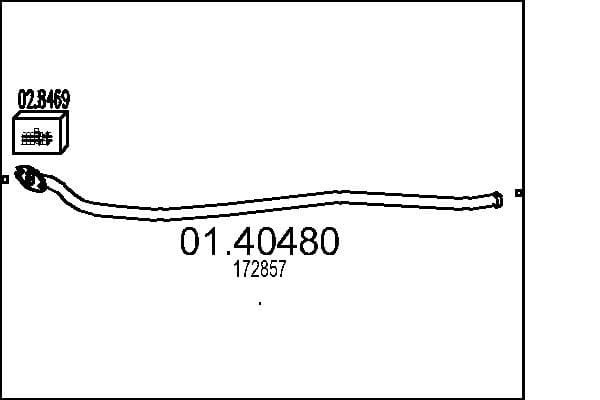 MTS Výfukové potrubie 0140480 1