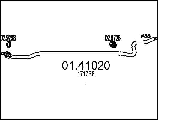 MTS Výfukové potrubie 0141020 1