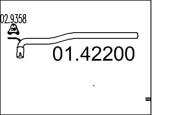 MTS Výfukové potrubie 0142200 1