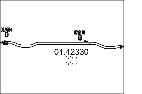 MTS Výfukové potrubie 0142330 1