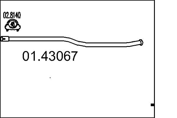 MTS Výfukové potrubie 0143067 1