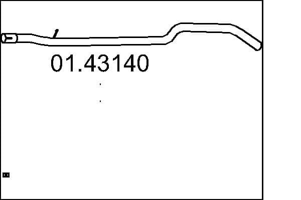 MTS Výfukové potrubie 01.43140 1