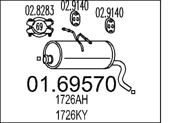 MTS Koncový tlmič výfuku 0169570 1