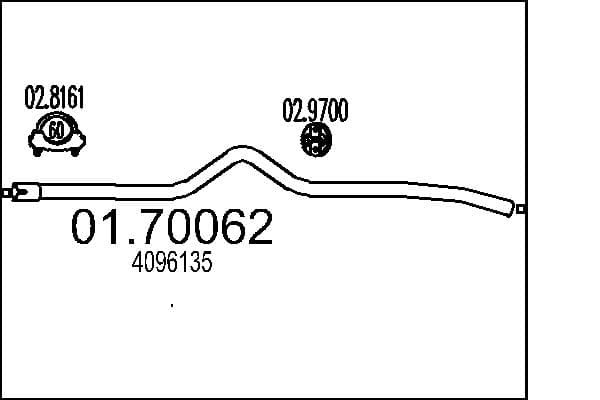 MTS Výfukové potrubie 0170062 1