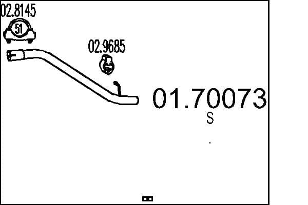MTS Výfukové potrubie 0170073 1
