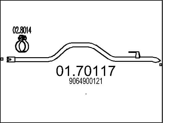 MTS Výfukové potrubie 0170117 1