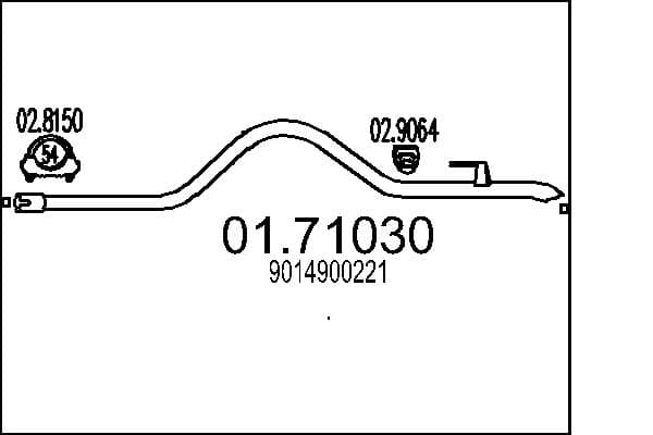 MTS Výfukové potrubie 0171030 1