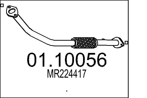 MTS Výfukové potrubie 01.10056 1
