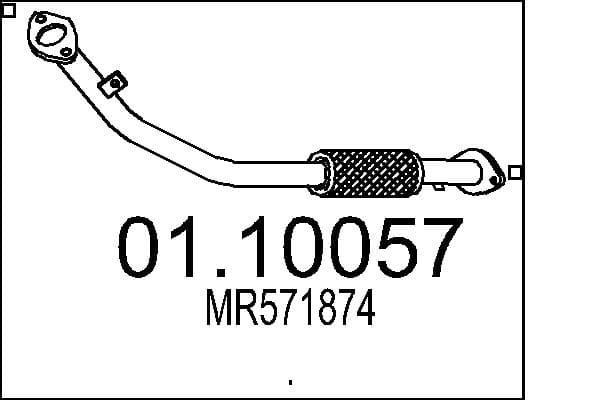 MTS Výfukové potrubie 01.10057 1