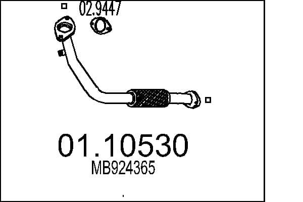 MTS Výfukové potrubie 0110530 1