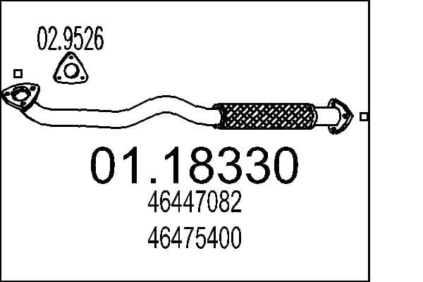 MTS Výfukové potrubie 0118330 1