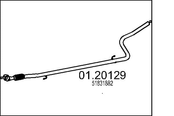 MTS Výfukové potrubie 01.20129 1