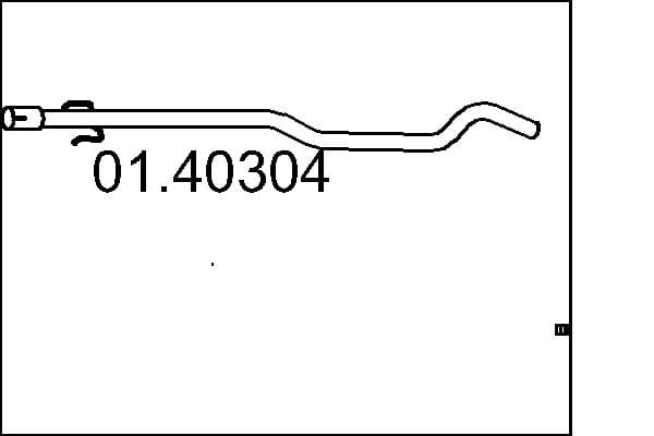 MTS Výfukové potrubie 01.40304 1