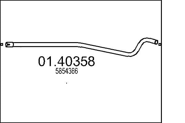 MTS Výfukové potrubie 01.40358 1