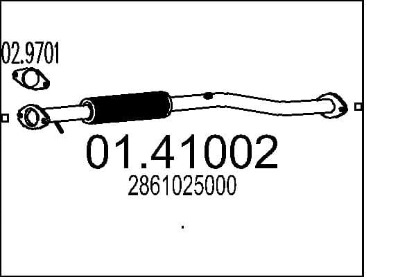 MTS Výfukové potrubie 0141002 1