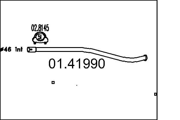 MTS Výfukové potrubie 01.41990 1
