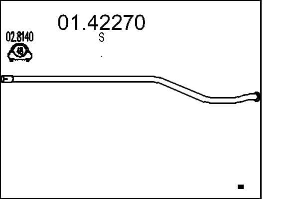 MTS Výfukové potrubie 01.42270 1