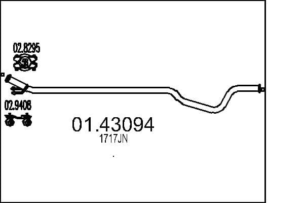 MTS Výfukové potrubie 01.43094 1