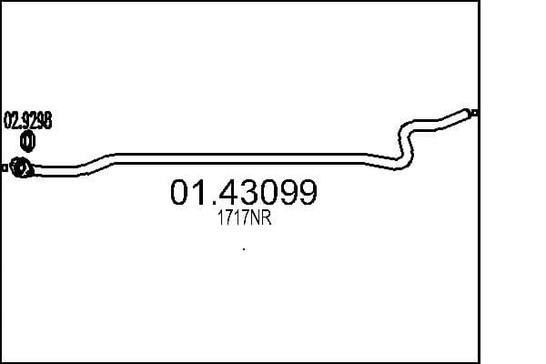 MTS Výfukové potrubie 01.43099 1