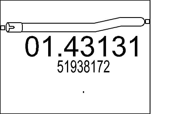 MTS Výfukové potrubie 01.43131 1
