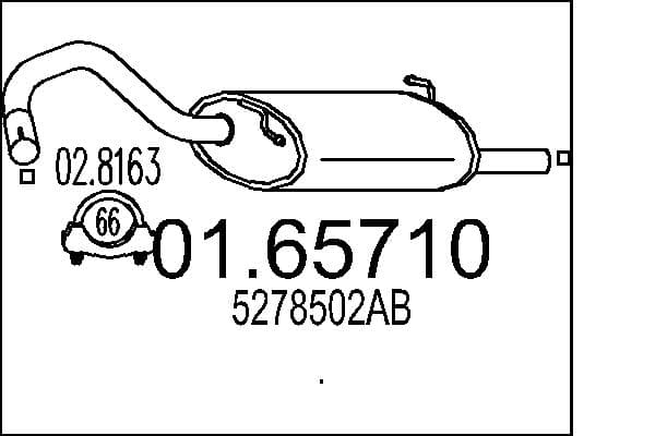 MTS Koncový tlmič výfuku 0165710 1