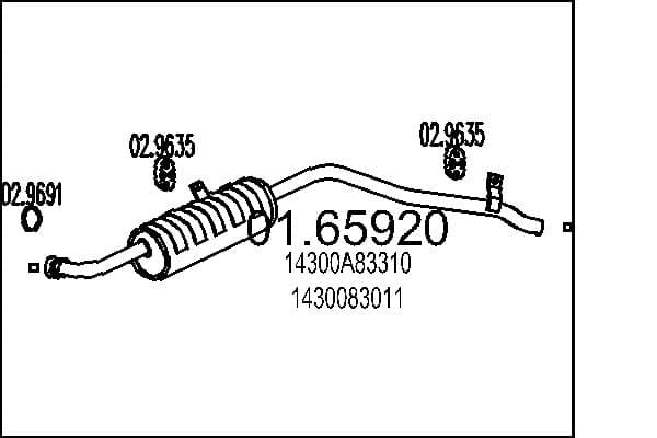 MTS Koncový tlmič výfuku 0165920 1