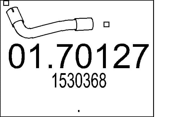 MTS Výfukové potrubie 01.70127 1